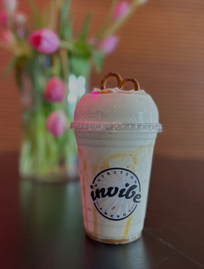 The Pretzel Party shake pictured in InVibe’s July 2026 announcement
